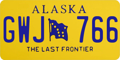 AK license plate GWJ766