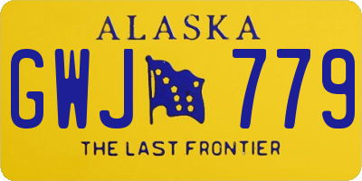 AK license plate GWJ779