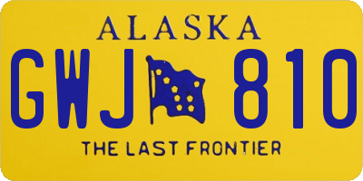 AK license plate GWJ810