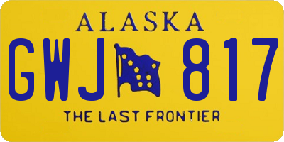 AK license plate GWJ817