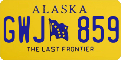 AK license plate GWJ859