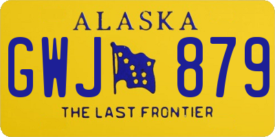AK license plate GWJ879