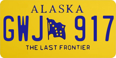 AK license plate GWJ917