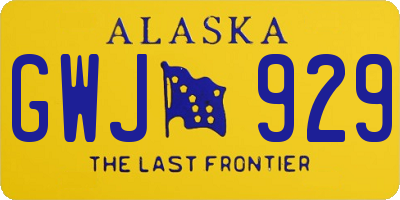 AK license plate GWJ929