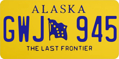AK license plate GWJ945