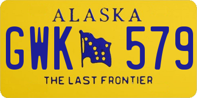 AK license plate GWK579
