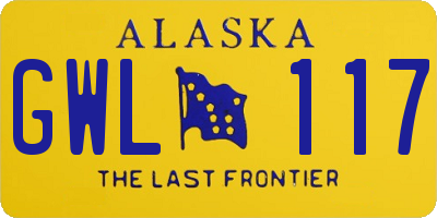 AK license plate GWL117