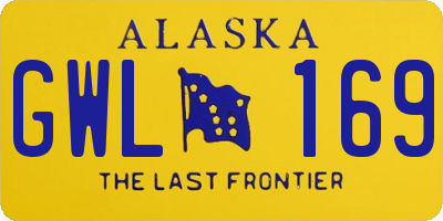 AK license plate GWL169