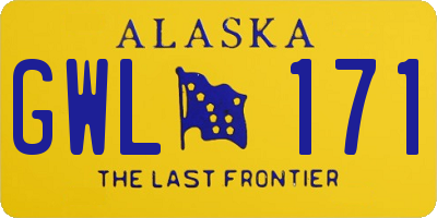 AK license plate GWL171