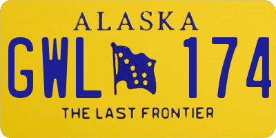 AK license plate GWL174