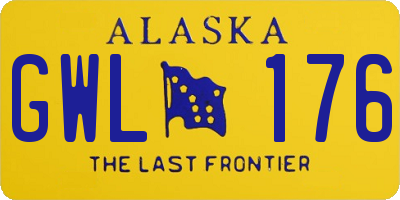 AK license plate GWL176