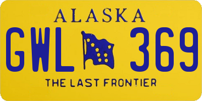 AK license plate GWL369
