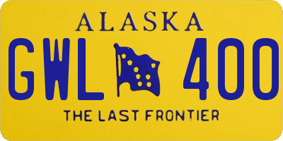 AK license plate GWL400