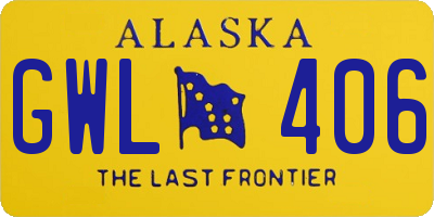 AK license plate GWL406