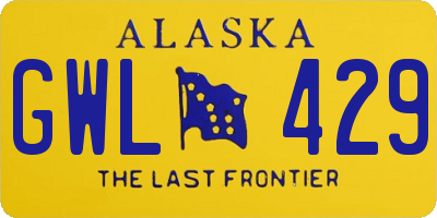 AK license plate GWL429