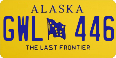 AK license plate GWL446