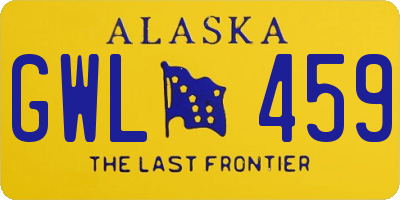 AK license plate GWL459