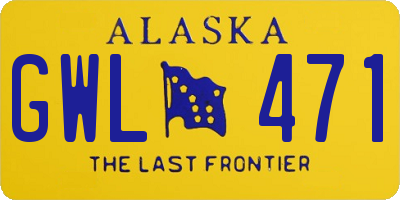 AK license plate GWL471