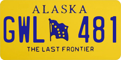 AK license plate GWL481