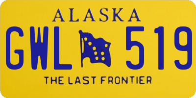 AK license plate GWL519