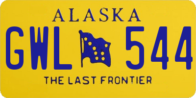 AK license plate GWL544