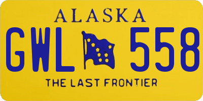 AK license plate GWL558
