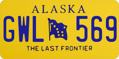 AK license plate GWL569