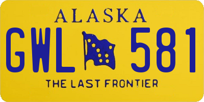 AK license plate GWL581