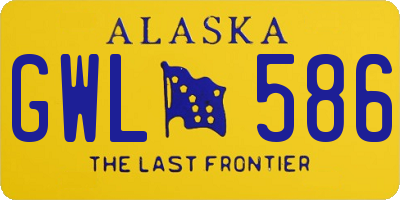 AK license plate GWL586