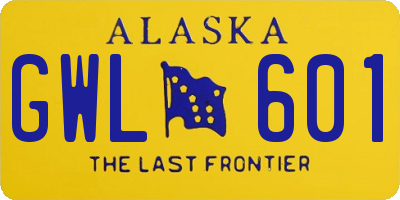 AK license plate GWL601
