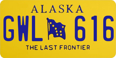 AK license plate GWL616