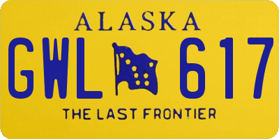 AK license plate GWL617
