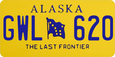 AK license plate GWL620