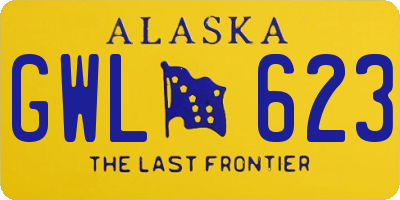 AK license plate GWL623