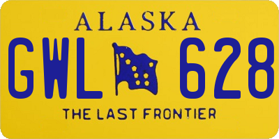 AK license plate GWL628