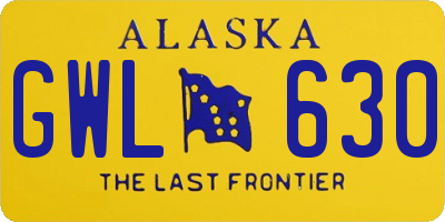 AK license plate GWL630