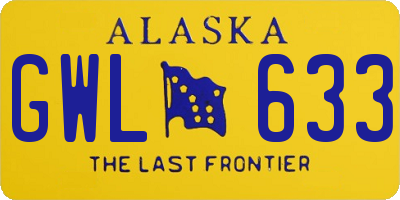 AK license plate GWL633