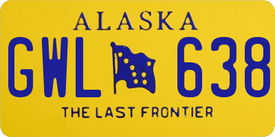 AK license plate GWL638
