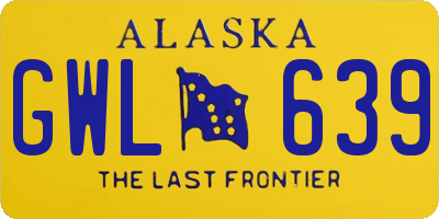 AK license plate GWL639
