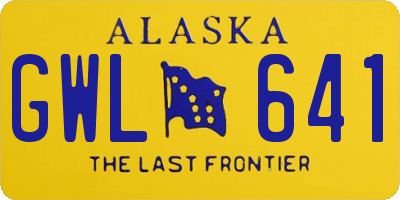 AK license plate GWL641