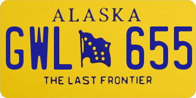 AK license plate GWL655