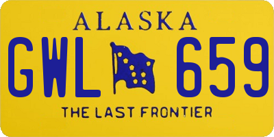 AK license plate GWL659