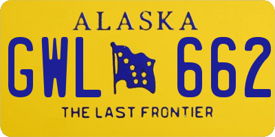 AK license plate GWL662