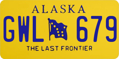 AK license plate GWL679