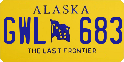 AK license plate GWL683