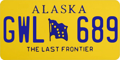 AK license plate GWL689