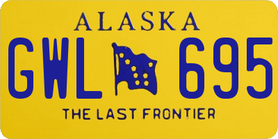 AK license plate GWL695