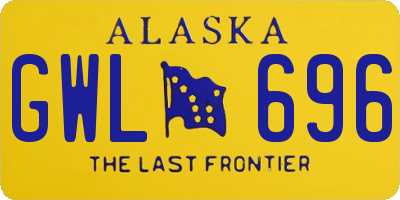 AK license plate GWL696