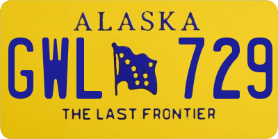 AK license plate GWL729