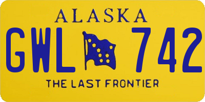 AK license plate GWL742